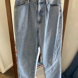 PAIGE Light Blue Straight Ankle Jeans